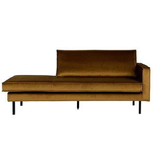 WOOOD Rodeo Velvet Daybed Bank Rechts Honing Geel