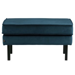 WOOOD Rodeo Velvet Hocker Blue