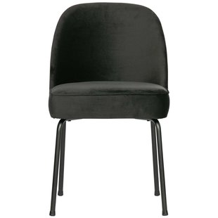 BePureHome Vogue Eetkamerstoel Fluweel Zwart BePureHome Vogue Eetkamerstoel Fluweel Zwart