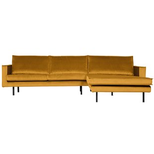 WOOOD Rodeo Velvet Met Chaise Longue Rechts Oker