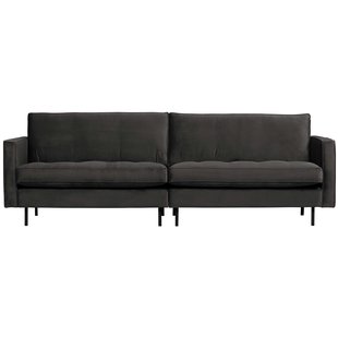 WOOOD Rodeo Velvet Classic Bank 3 Zits Antraciet