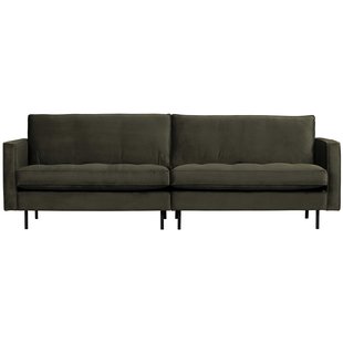 WOOOD Rodeo Velvet Classic Bank 3 Zits Donkergroen