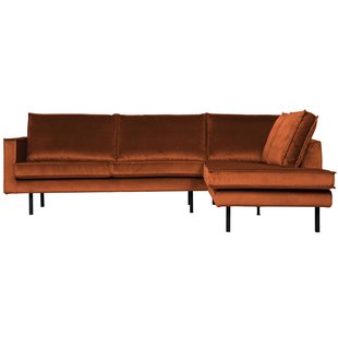 WOOOD Rodeo Velvet Hoekbank Rechts Roest