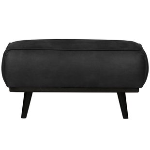 WOOOD Statement Hocker Suedine Zwart