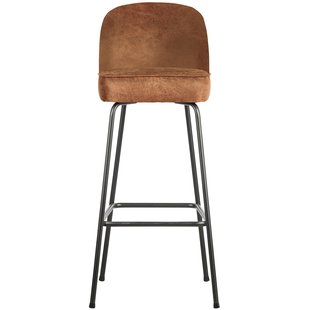 WOOOD Vogue Barkruk H80 Leer Cognac