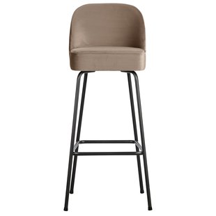 WOOOD Vogue Barkruk H80 Fluweel Khaki