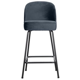 WOOOD Vogue Barkruk H65 Fluweel Teal