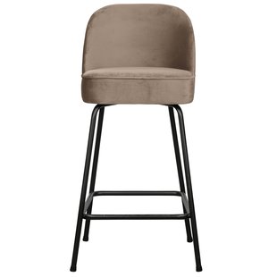 BePureHome Vogue Barkruk H65 Fluweel Khaki BePureHome Vogue Barkruk H65 Fluweel Khaki