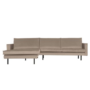 WOOOD Rodeo Velvet Met Chaise Longue Links Khaki