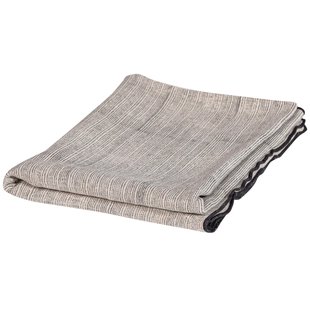 WOOOD Unique Plaid 130x170 Zwart/wit