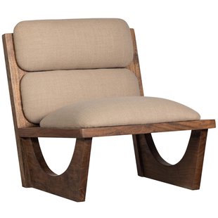 WOOOD Opulent Fauteuil Boucl&eacute;/hout Naturel
