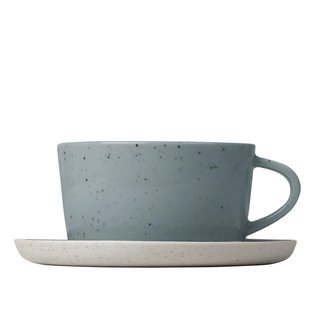 Blomus Sablo Koffie Kop En Schotel Set Van 2 Stone