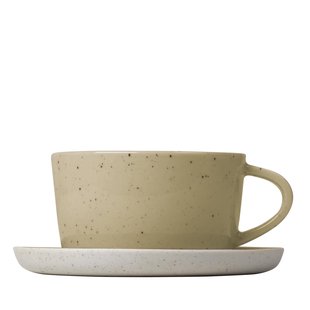 Blomus Sablo Koffie Kop En Schotel Set Van 2 Savannah