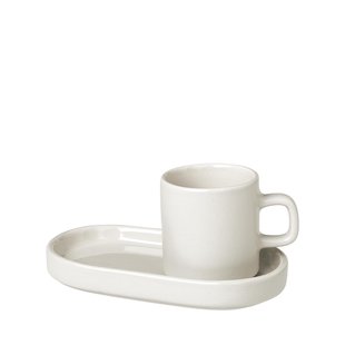Blomus Pilar Espresso Kop En Schotel Set Van 2 Moonbeam