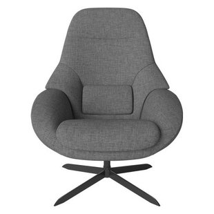 Bolia Saga Fauteuil Blauwgrijs Zwart Onderstel Bolia Saga Fauteuil Blauwgrijs Zwart Onderstel