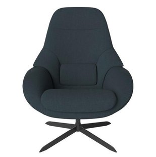 Bolia Saga Fauteuil Petrol Zwart Onderstel Bolia Saga Fauteuil Petrol Zwart Onderstel