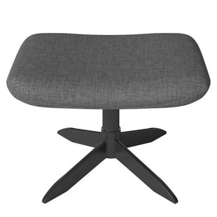 Bolia Saga Voetenbank Zwart Onderstel Blauwgrijs