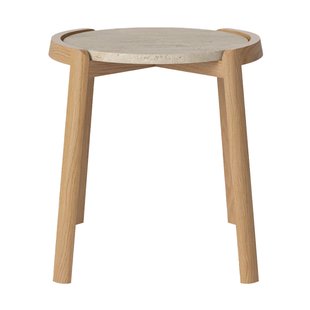 Bolia Mix Bijzettafel&Oslash;46 Zand Travertine
