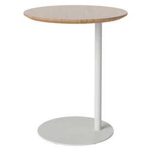 Bolia Pillar Bijzettafel&Oslash;45 Geolied Eiken,grijs Gelakt Staal