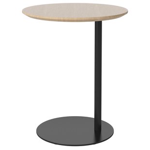 Bolia Pillar BijzettafelØ45 Wit Geolied Eiken,zwart Gelakt Staal Bolia Pillar BijzettafelØ45 Wit Geolied Eiken,zwart Gelakt Staal