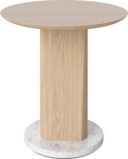 Bolia Root Bijzettafel H44&Oslash;42 Wit Gepigmenteerd Geolied Eiken