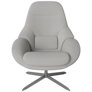 Bolia Saga Fauteuil Lichtgrijs Chroom Onderstel