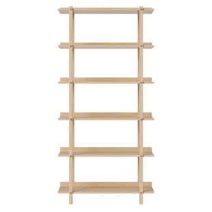 Bolia Kari Stellingkast Enkel Hoog Wit Geolied Eiken