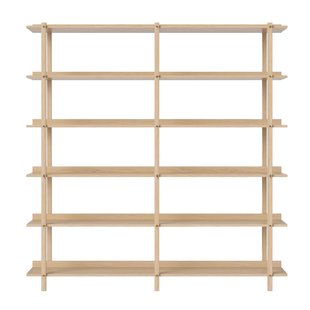 Bolia Kari Stellingkast Dubbel Hoog Wit Geolied Eiken