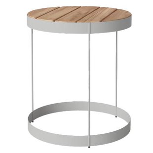 Bolia Drum Bijzettafel Buiten&Oslash;40 Grijs Teak