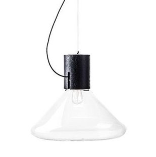 Brokis Muffins 03B Hanglamp&Oslash;53 Large Transparant - Zwart Eiken