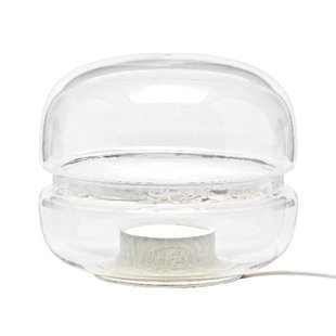 Brokis Macaron Tafellamp Small Transparant - Wit Eiken - Mat Opaal