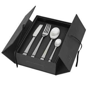 Broste Copenhagen Hammered Bestekset 16-delig Brushed Satin