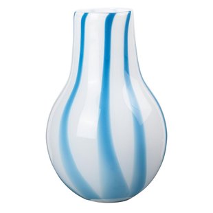 Broste Copenhagen Ada Stripe Vaas&Oslash;23 Light Blue