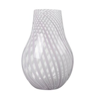 Broste Copenhagen Ada Crossstripe VaasØ15 Lavender Grey Broste Copenhagen Ada Crossstripe VaasØ15 Lavender Grey