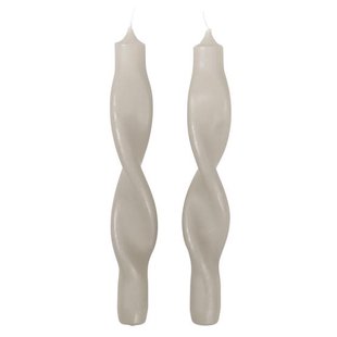 Broste Copenhagen Twist Swirl Kaars Set Van 2 Rainy Day