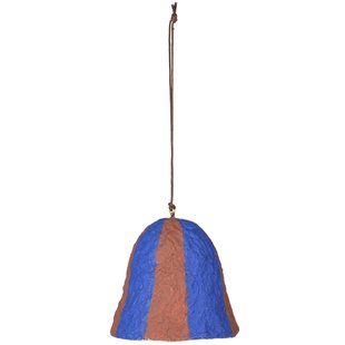 Broste Copenhagen Pulp Streep Roodt Ornament Caramel Brown