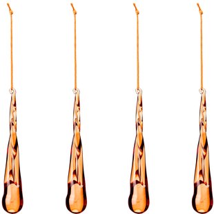 Broste Copenhagen Tear Roodt Ornament Set Van 4 Pumpkin Orange