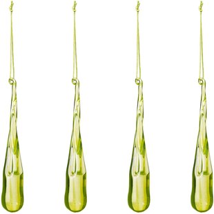 Broste Copenhagen Tear Roodt Ornament Set Van 4 Light Green