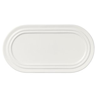 Broste Copenhagen Stevns Serveerschaal 14,5x27,5 Chalk White