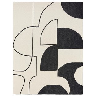 Broste Copenhagen Maren Plaid 130x180 Black/Off White