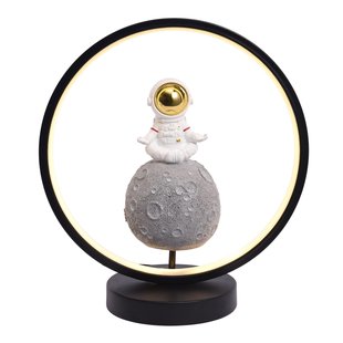 Zuma Line Zen Astronaut  - tafellamp - Ø 30 x 33 cm - 2W LED incl. - zwart