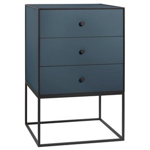 Audo Copenhagen Frame Nachtkastje 49 Met 3 Laden Fjord