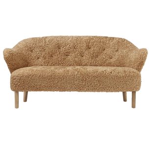 Audo Copenhagen Ingeborg 2,5-zits Bank Naturel Eiken Sheepskin Honey