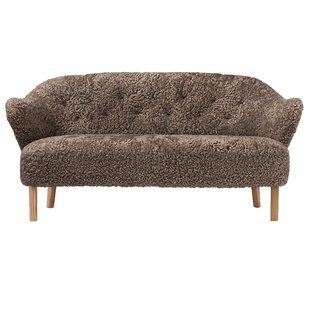 Audo Copenhagen Ingeborg 2,5-zits Bank Naturel Eiken Sheepskin Sahara