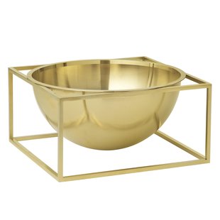 Audo Copenhagen Kubus Bowl Centerpiece Schaal Large&Oslash;23 Goud