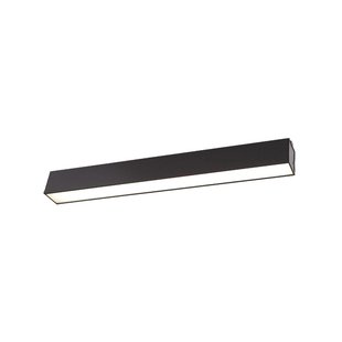 Maxlight Linear - plafondverlichting - 57 x 5 x 6,5 cm - 18W dimbare LED incl. - zwart