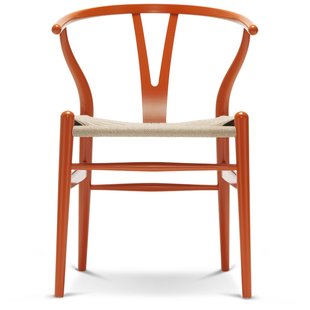 Carl Hansen&amp;Son CH24 Wishbone Stoel Colours Natural Orange Red