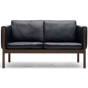 Carl Hansen&amp;Son CH162 Bank Geolied Walnoot Thor 301 Leer