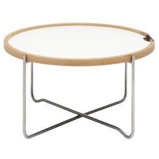 Carl Hansen&amp;Son CH417 Tray Salontafel 62 Geolied Eiken White/black Laminate