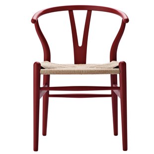 Carl Hansen&amp;Son CH24 Wishbone Stoel CHS Soft Red Brown